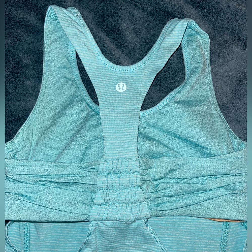 Light blue lululemon tank top